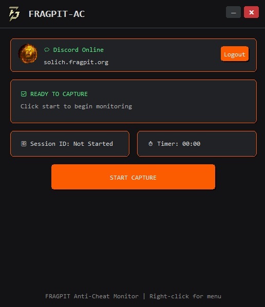 FRAGPIT Anti-Cheat Interface